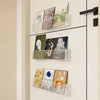 Acrylic Wall Book Shelf | Transparent Corner Book Display Rack