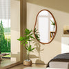 32x22 Inch Asymmetrical Full Length Wall Mirror | Wood Frame