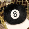 8 Ball Plush Toy Pillow | Soft Billiard Cushion for Sofa