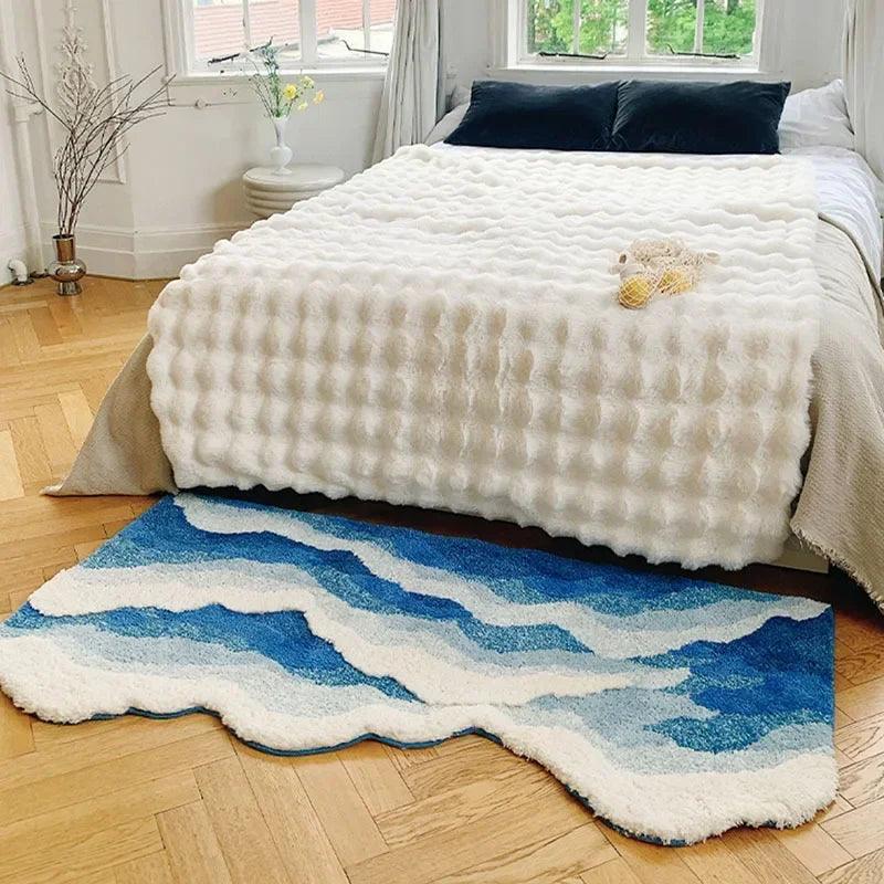 Aesthetic Wave Washable Area Rug | Antislip & Waterproof