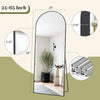 24x65 Inch Full Length Mirror | Large Arched Floor Mirror