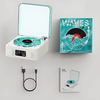 Retro Waves Vinyl Bluetooth Speaker | With Northern Lights